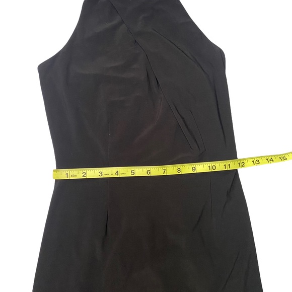 Black Halter Dress w Gold Chain - Picture 8 of 8